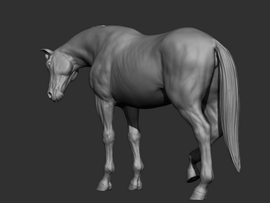 Jument « Rose » par DaniArtist en impression 3D