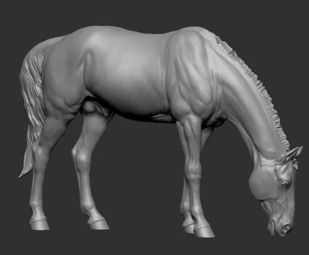 Cheval au pâturage de Katrina Katunina en impression 3D