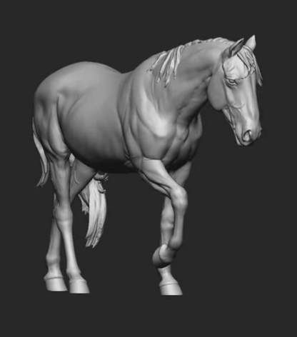 Cheval de campagne de Katrina Katunina en impression 3D