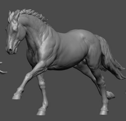 Cheval de course de Katrina Katunina en impression 3D