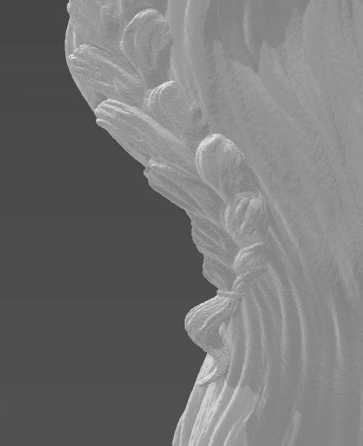 Horse Tail with braided breed by Mirek_art_models / Exklusive for us