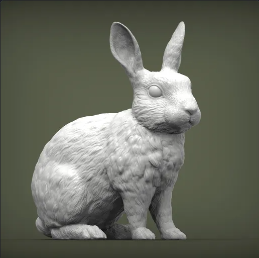 Lapin d'Akuzmenko en impression 3D