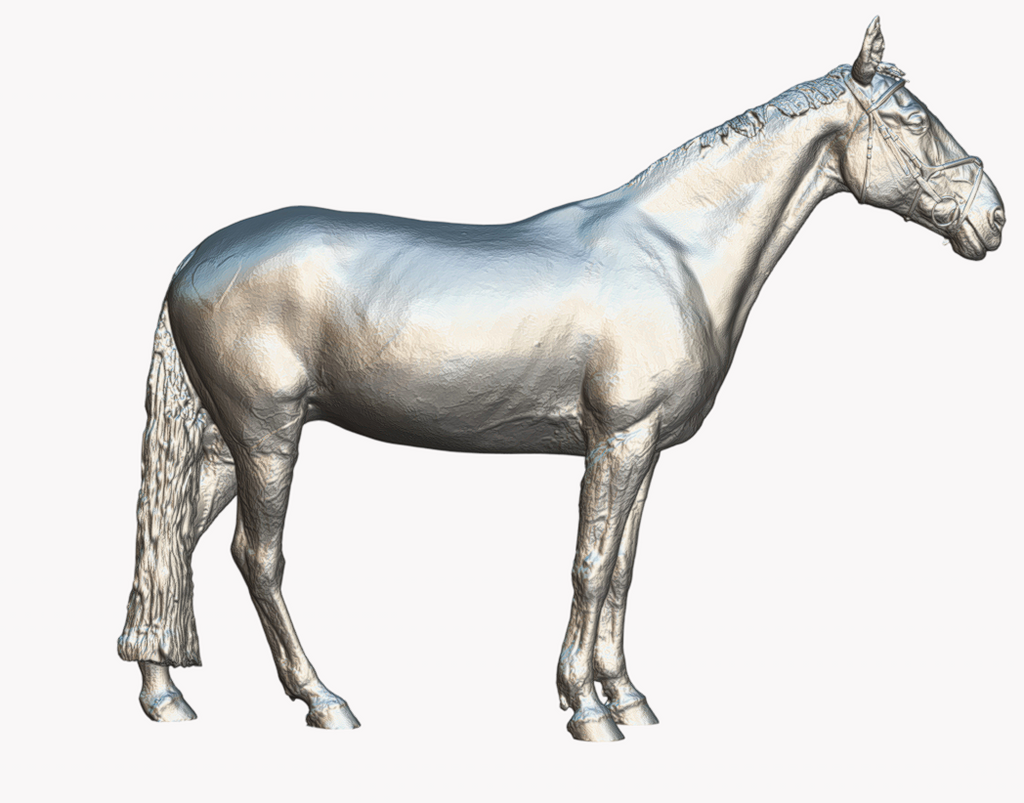 Cheval avec licol « Charles » par Europac3D en impression 3D
