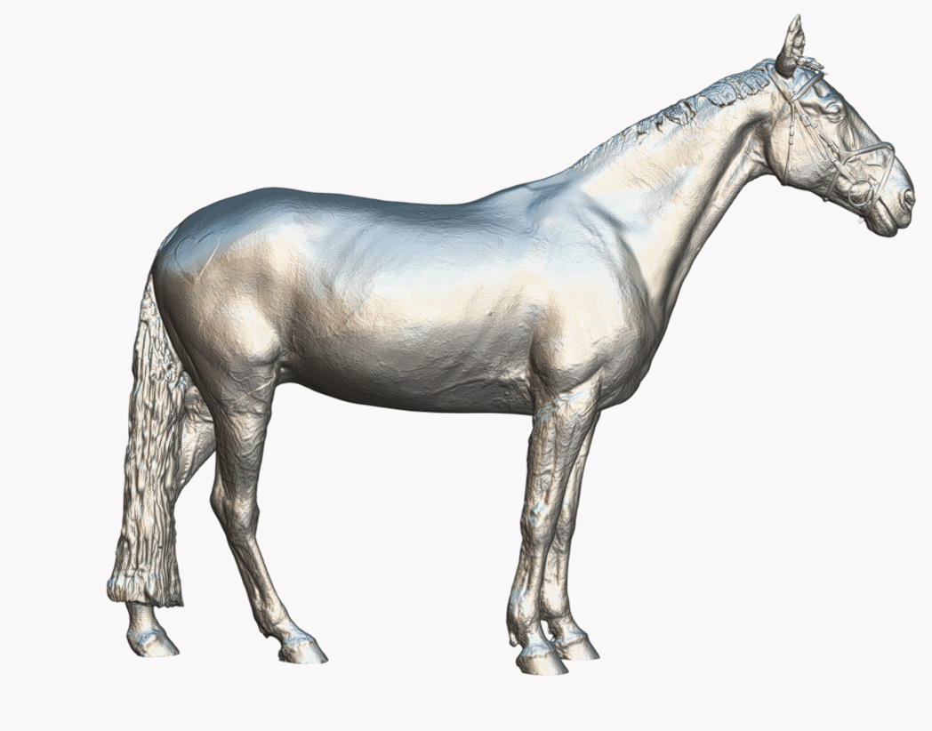 Cheval avec licol « Charles » par Europac3D en impression 3D