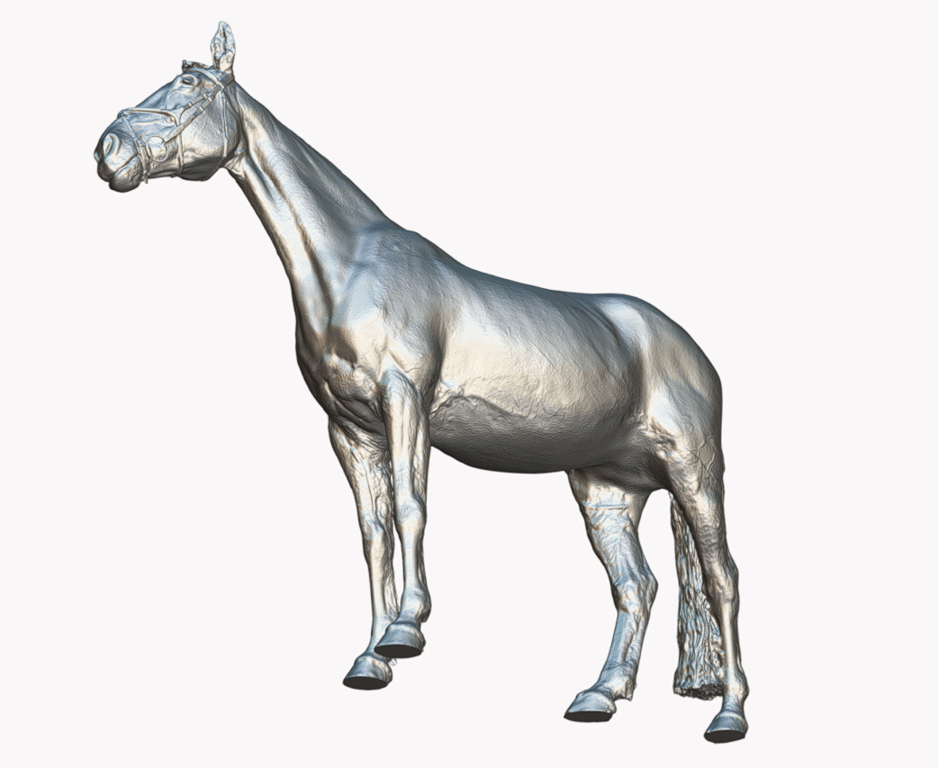 Cheval avec licol « Charles » par Europac3D en impression 3D