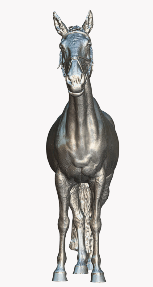 Cheval avec licol « Charles » par Europac3D en impression 3D