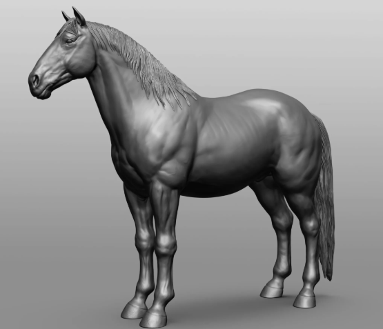 Cheval de trait par DaniArtist en impression 3D