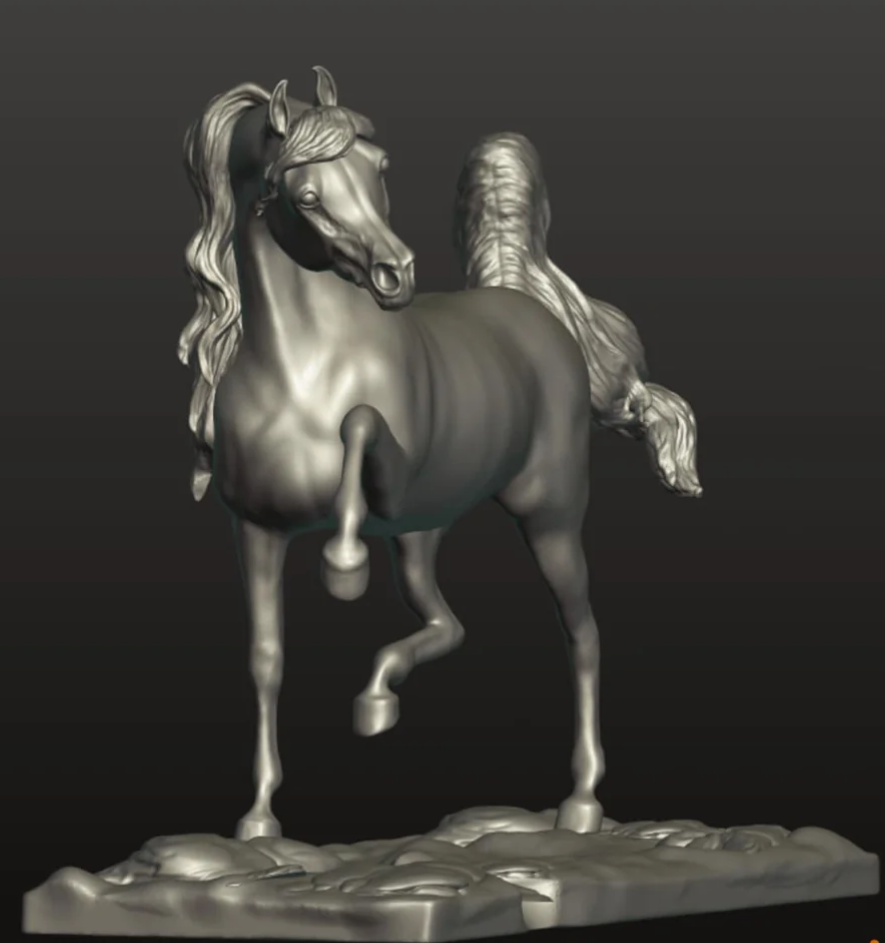 Gracefully beautiful Arabian stallion "Tariq" by Aislinn Brender Ford as 3D print