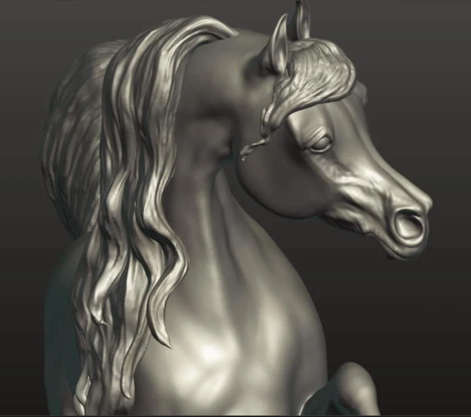 Gracefully beautiful Arabian stallion "Tariq" by Aislinn Brender Ford as 3D print
