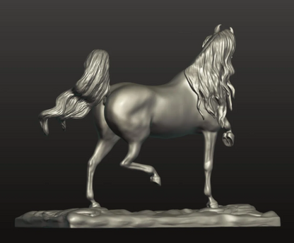 Gracefully beautiful Arabian stallion "Tariq" by Aislinn Brender Ford as 3D print