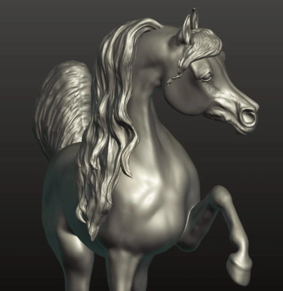 Gracefully beautiful Arabian stallion "Tariq" by Aislinn Brender Ford as 3D print