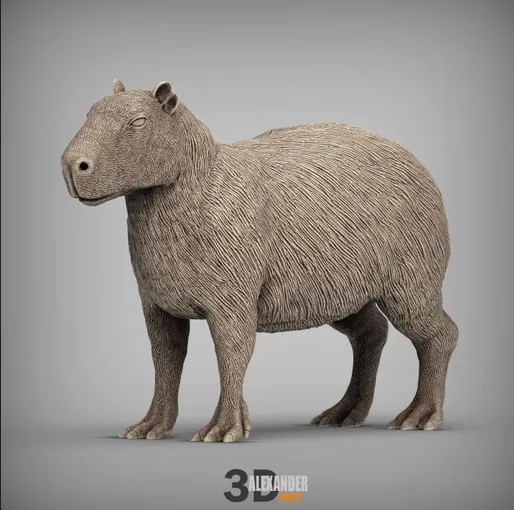 Capybara von Akuzmenko als 3D Druck