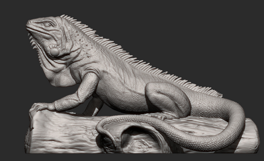 Leguan von Akuzmenko als 3D Druck