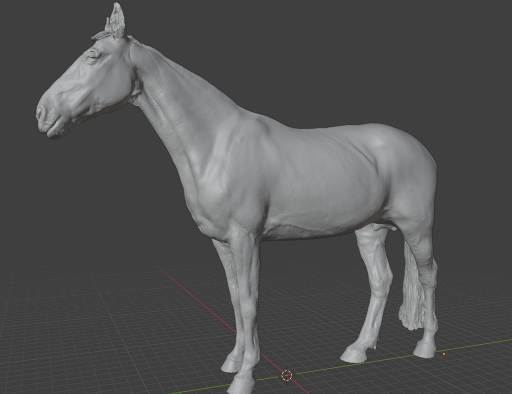 Cheval "Charles" sans licol d'Europac3D en impression 3D