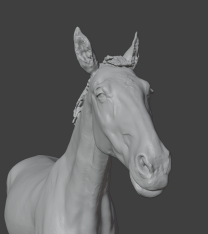 Pferd  "Charles" ohne Halfter von Europac3D als 3D Druck