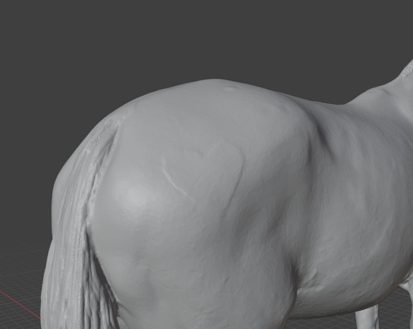 Cheval "Charles" sans licol d'Europac3D en impression 3D