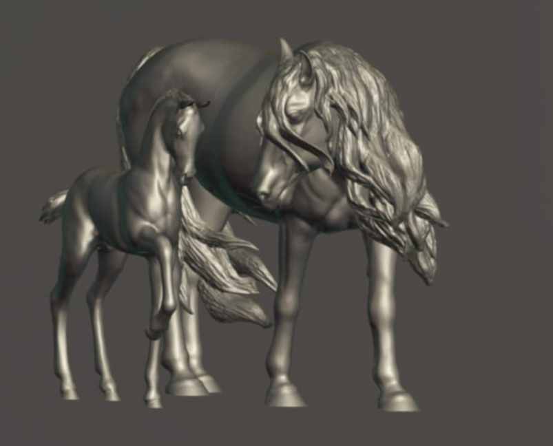 Cute Mustang duo "Nuana and Benito" by FoxysRepaints / Exclusively available from us