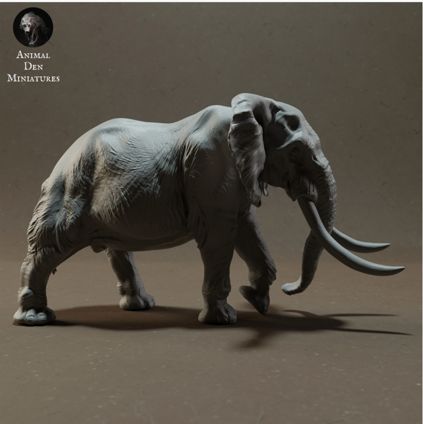 African Bush Elephant by Animal den miniatures as 3D print