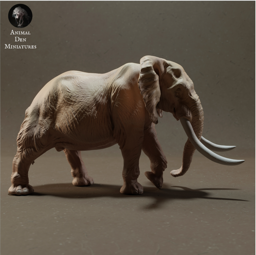 Afrikanischer Busch - Elefant von Animal den miniatures als 3D Druck