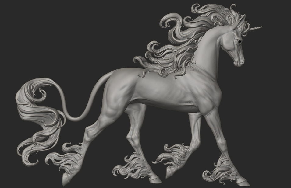 Magisch schönes laufendes Einhorn "Amalia" von BreathTime als 3D Druck