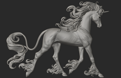 Magisch schönes laufendes Einhorn "Amalia" von BreathTime als 3D Druck