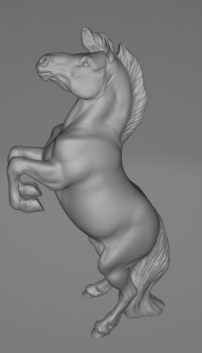 Rearing Fjord horse by PrintedPonies as 3D print