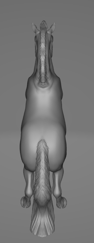 Cheval Fjord cabré de PrintedPonies en impression 3D