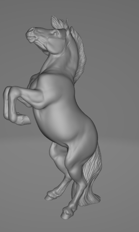 Cheval Fjord cabré de PrintedPonies en impression 3D