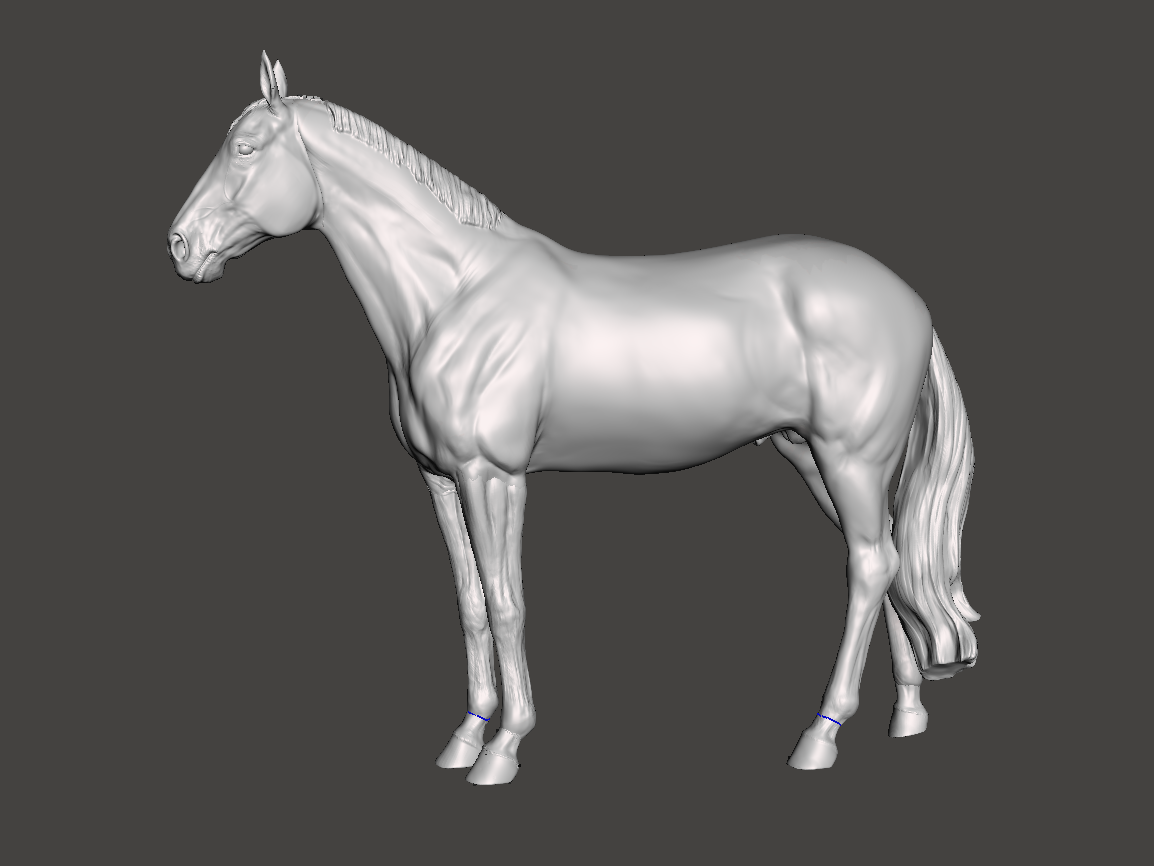Warmblood stallion "Delling" by mccustomstudio / In collaboration with mccustomstudio