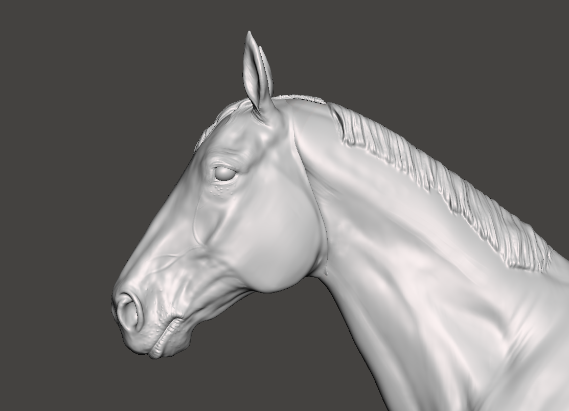 Warmblood stallion "Delling" by mccustomstudio / In collaboration with mccustomstudio