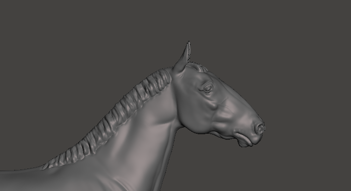 Cheval de sang (étalon) avec crinière courte Étalon "Robert" de Mirek_Art en impression 3D