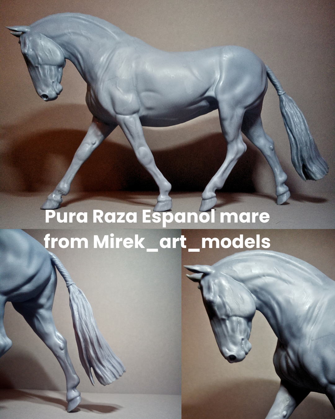 Jument Pure Race Espagnole Mixte "Tamiya" par Mirek_art_models / Disponible uniquement chez nous !