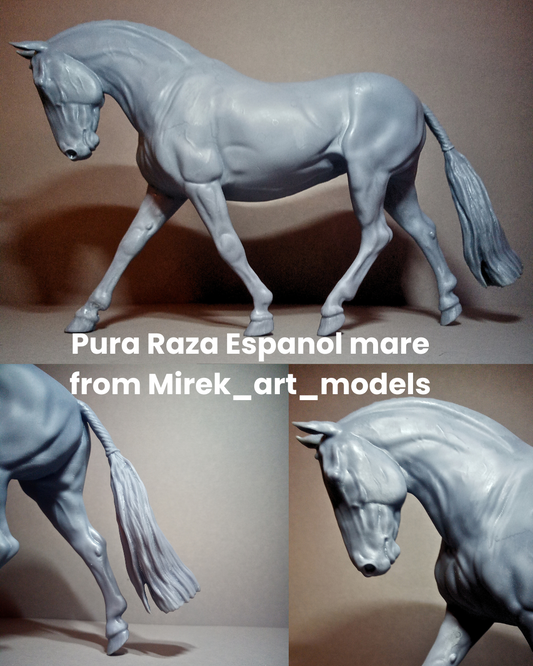 Jument Pure Race Espagnole Mixte "Tamiya" par Mirek_art_models / Disponible uniquement chez nous !